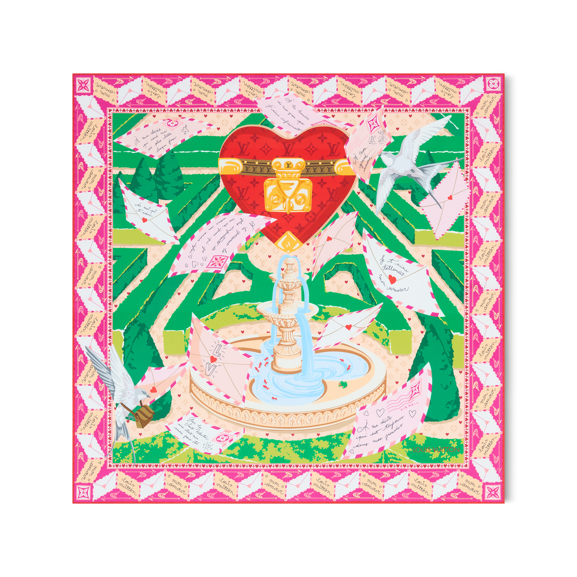 ウィメンズ シルクスカーフ&バンドー - カレ70｜ルイ・ヴィトン 公式サイト